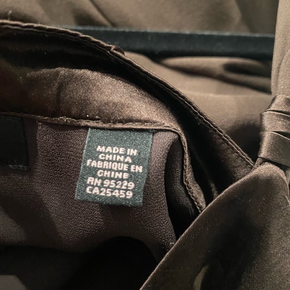 Ted Baker  Brown Silk Chiffon Vintage Spaghetti Straps Mid Length Dress - Picture 6 of 12